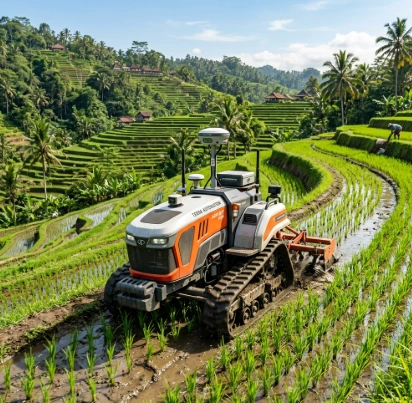 revolusi-pertanian-combine-harvester-traktor-otonom-iot